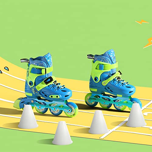 1 Set Skating Marker Cones Luminous Mini Agility Soccer Cones Plastic Glow in The Dark for Skate White