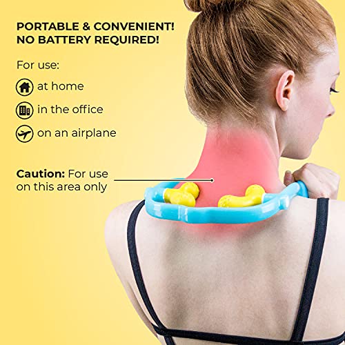 Lindo Shiatsu Neck Massager - Adjustable Knobs for Four-Point Gentle Shiatsu or Two-Point Deep Tissue Massage