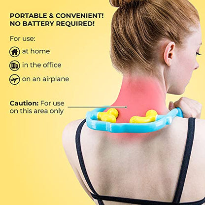 Lindo Shiatsu Neck Massager - Adjustable Knobs for Four-Point Gentle Shiatsu or Two-Point Deep Tissue Massage