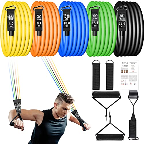 Uten Resistance Bands - color: Yellow, Orange, Blue, Green, Black