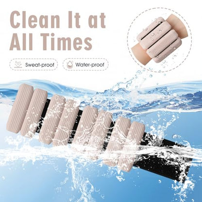 Wrist Weights Set of 2, Wearable Wrist Ankle Weights for Women & Men, Silicone Weighted Bangles Adjustable Arm and Leg Weights for Walking Yoga Pilates Running Dance Gym 2lb
