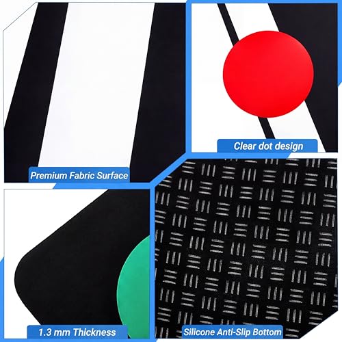 Nuanchu 3-in-1 Agility Ladder Training Mat 15 ft x 3 ft, Speed Ladder and Dot Drill Mat, Non-slip Exercise Training Mats for Basketball Soccer Football Adults Youth Indoor Outdoor Exercise Equipment