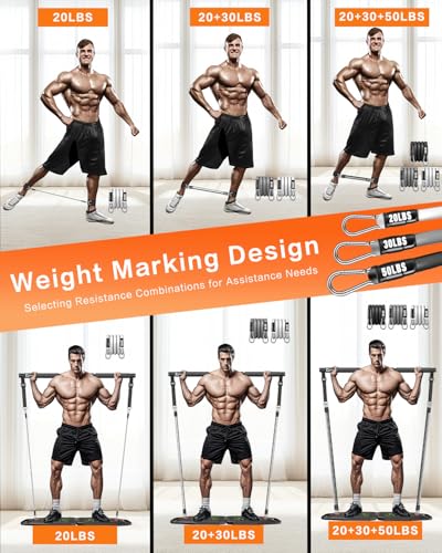 Push Up Board, Pilates Bar & Fitness Accessories, 25 in 1 Foldable Push up Bar for Home Gym, Workout Exercise Professional Push Up Strength Training Equipment for Man and Women