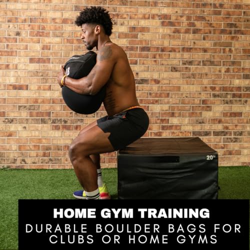 HYPERWEAR Boulder Strongman Sandbag, Heavy-Duty Neoprene Workout Bag for Strength & Full-Body Training (50–200 lbs)