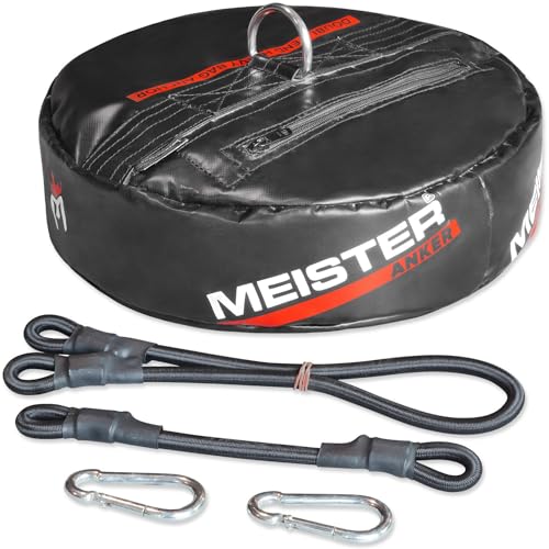 Meister Anker Double-End Boxing Heavy Bag Floor Anchor - style: ANKER w/ 10" & 24" Bungees