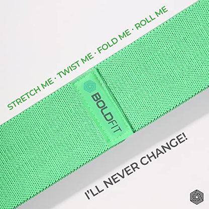 Boldfit Fabric Resistance Band - Loop Hip Band for Women & Men for Hip, Legs, Stretching, Toning Workout. Mini Loop Booty Bands for Glutes, Squats Exercise Usable in-Home & Gym. (Set of 3)