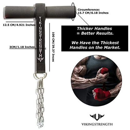 Forearm Strengthener with Patented Thick Handles - Wrist Roller for Forearm Exercise, Grip Strength, and Injury Prevention