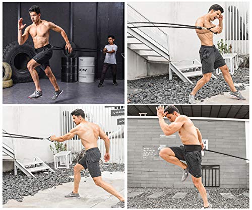Resistance Training Rope Explosive Force Bounce Physical Training Resistance Rope Improving Speed, Stamina and Strength - color: 16.4ft Elastic rope