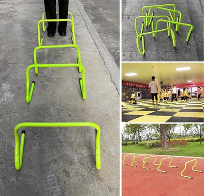 Agility Hurdles for Training - Foldable Plyometric Exercise Hurdles for Basketball, Soccer, Baseball - Ideal for School and Athletic Practice