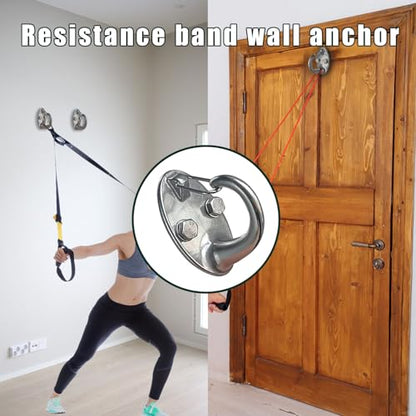 Ykendz 2PCS Sports Wall Sling Anchor, Ideal Sling Trainer For Gym Suitable For Home Fitness And Gym, Etc