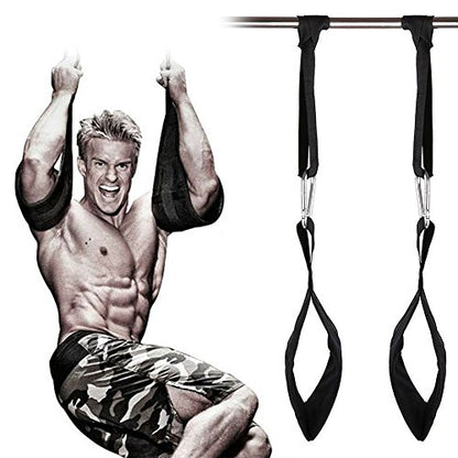 Padded Hanging Ab Belt Pull Up Muscle Abdominal Carver Ab Straps Home Gym Equipment