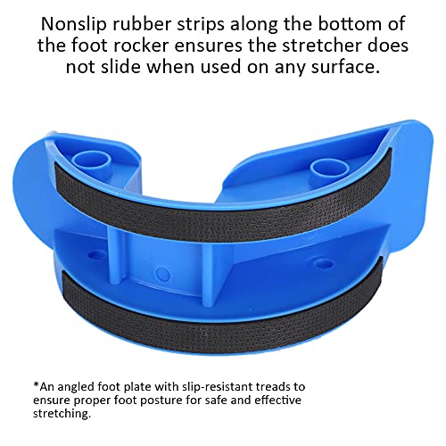 Portable Calf Stretcher Foot Rocker, Blue Physical Equipment for Plantar Fasciitis Relief, Home Fitness Stretching Device for Ankle Pain Recovery