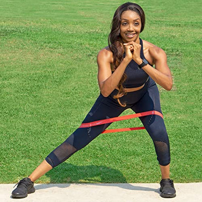 ProsourceFit Loop Resistance Bands Set of 3, 2-inch Wide for Leg Exercises and Physical Therapy - color: Multicolor