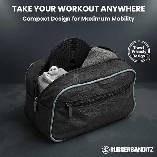 Rubberbanditz Pull Up Assist Resistance Bands Heavy Duty Loop Exercise Workout Bands for Powerlifting, Mobility, and Stretching - color: Black