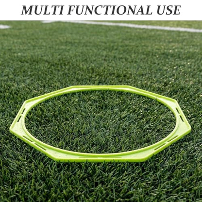 8PCS Exercise Speed Circle Hoops -15.8in Agility Training Equipment - Jumping Toss Rings for Youth Athletics Carnival Elementary Outdoor Field Day Sports 40cm