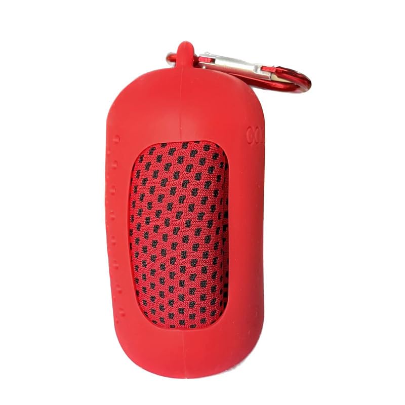 Cooling Towels 35.4x11.8 inch Portable Mini Silicone Set Ice Towel Quick-Drying Yoga Fitness Towel for Gym Exercise (Red) - color: Red