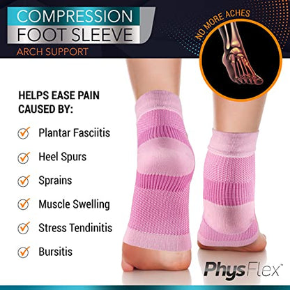 Ankle Brace Support - Ankle Compression Sleeve - Foot Brace for Women & Men - Tendonitis & Arthritis Ankle Brace Sports Running, Plantar Fasciitis Relief & Stabilizing Ankle Wrap