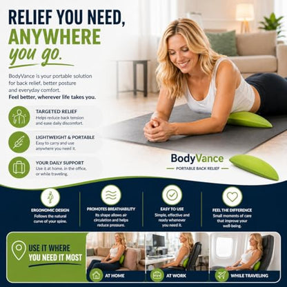 bodyVance® Upper Back Relief Device – Premium Device for Costochondritis & Tietze Syndrome, Ergonomic Back Stretcher & Posture Corrector, Trigger Point Tool for Chest, Shoulder & Back Tension