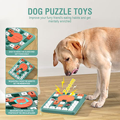 FOXMM Dog Puzzle Toys,Interactive Treat Puzzle Dog Toy for IQ Training - style: L-Level 4