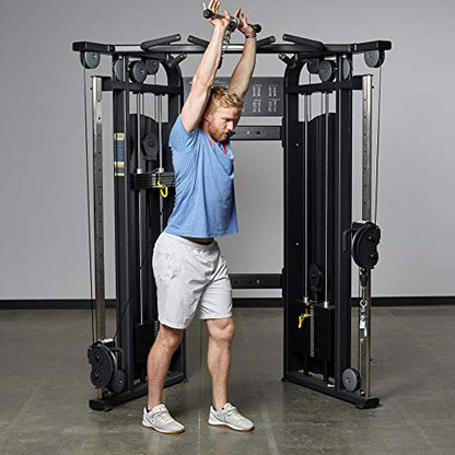 REP Fitness LAT Pulldown and Low Row Cable Machine Attachments and Functional Trainer Attachments – Curl Bar, D-Handle, Ankle Cuff, Tricep Rope, Sports Handle, Straight Bar, Row, Chinning Triangle - style: Straight Bar Pro Style