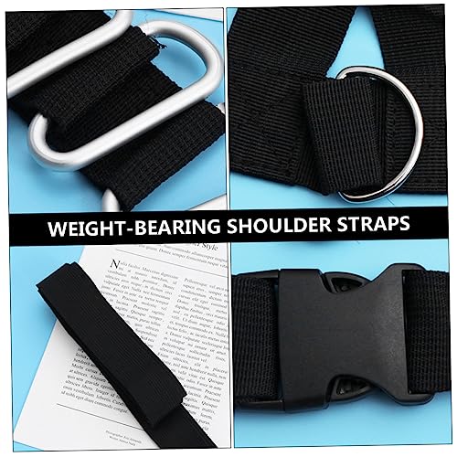 TOYANDONA 2pcs Weight Bearing Shoulder Straps Fitness Training Sled Harness with Padded Non Slip Design for Running Resistance Workouts and Strength Exercise