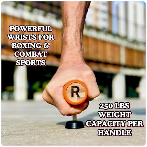 Wobbler - Revolutionary Unstable Push-Up Handles - Rotating T-Shape Pushup Bars for Core & Wrist Strength - Boxing & Martial Arts Training Equipment - Portable Home Gym for Triceps, Chest & Shoulder