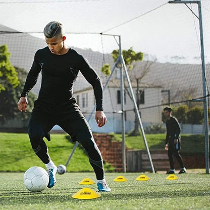 POWER GUIDANCE Agility Ladder (20 Feet) with Cones for Speed Agility Training & Quick Footwork Exercise - Soccer & Football Training Equipment for Adults, Youth & Kids