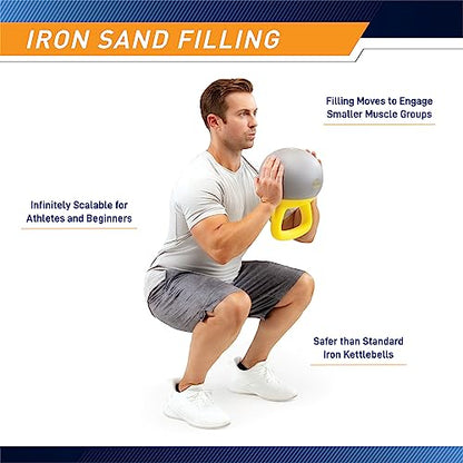 PROIRON Soft Kettlebell 8lb, 16lb, 24lb, 32lb Kettlebells with Iron Sand, Non-Slip Handle, Kettle Weights for Fitness, Exercise, Workout, Home Gym, Strength Training, Bodybuilding Weightlifting