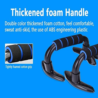Push Up Bars - Home Workout Equipment Pushup Handle with Cushioned Foam Grip and Non-Slip Sturdy Structure The Handles for Floor are Great