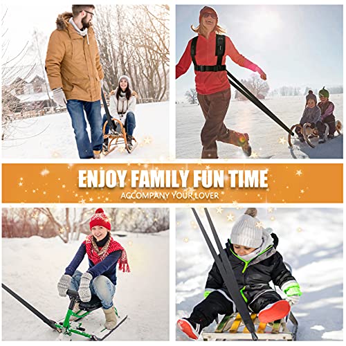 Sled Pulling Harness, Tire Pulling Harness with Pull Strap for Resistance Training, Adjustable Padded Shoulder Strap - color: 9.8FT