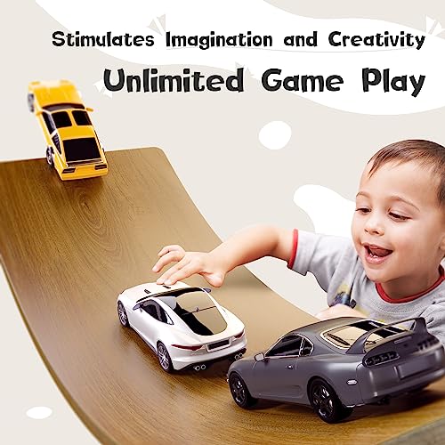 Gentle Monster Wobble Balance Board, Wooden Montessori Toy Rocker Board Natural Wood Kids Toddler Open Ended Learning Toy Yoga Curvy Board for Adult Office Classroom Christmas Gifts