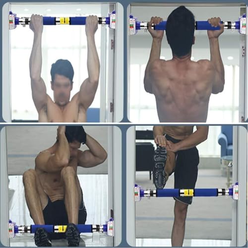 Portable Doorway Pull-Up Bar with Locking Mechanism, Adjustable Length, No Punch Fitness Equipment for Home Office