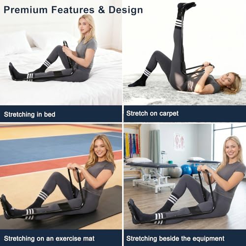 Knee Extension Device, Hamstring Leg Stretcher for Lower Body Flexibility, Improves Range of Motion
