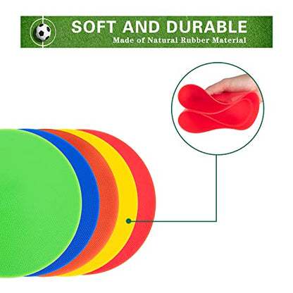 Poly Spots Spot Markers 4.72 Inch & 9 Inch Multicolor Floor Dots - style: 9inch 6pcs