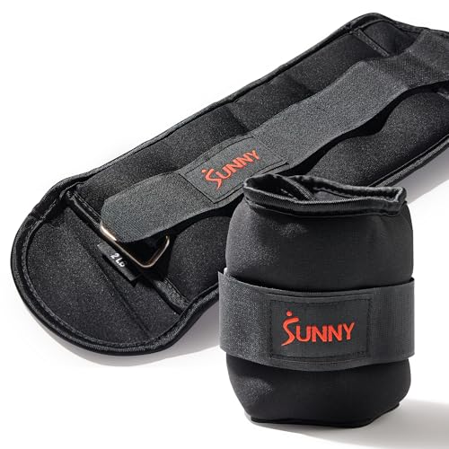Sunny Health & Fitness Neoprene 1-5 LB Pair Ankle Weights/Adjustable 5 LB - size: 2 LB