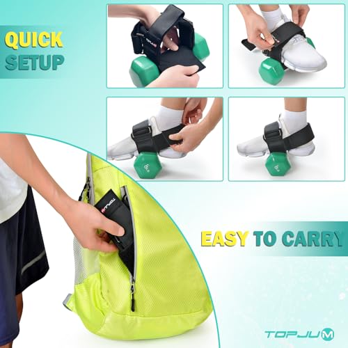 Original Dumbbell Foot Attachment, Tibialis Trainer, Adjustable Ankle Weights, Ankle Straps for Weight Lifting, Leg Workouts at Home for Hip, Shin Splint, Hamstring Curls, Leg extensions, Kettlebell Converstion Tool