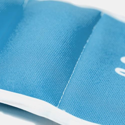 Ankle Weights Set - 0.5lb, 1lb, 2lbs, 3lbs, 4lbs, 5lbs, 8lbs and Adjustable Sets - for Women, Men and Kids - color: Baby blue, style: 3lbs each (6lbs pair)