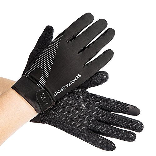 YHT Workout Gloves, Full Palm Protection & Extra Grip, Gym Fishing Fencing Gloves for Weight Lifting, Training, Fitness, Exercise (Men & Women) - color: Black, size: X-Large