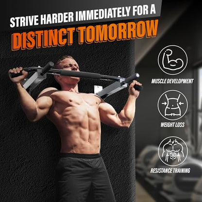 Yes4All Pull Up Bar Wall Mounted - Multifunctional Wall Mounted Pull Up Bar for Home Gym Workout Strength Training Equipment - color: A. Standard - Black