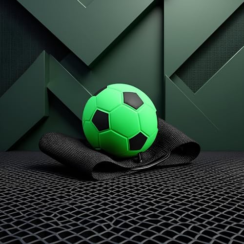 1pc Green Wrist Return Ball - Adjustable Bounce Back Balls with String, Rubber Elastic Rebound Ball Finger Exercise Activity and Play Balls