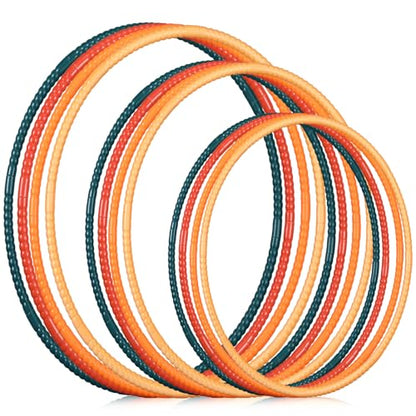Syhood 12 Pcs Hoops for Kids Plastic, Yellow Green - color: Yellow Green