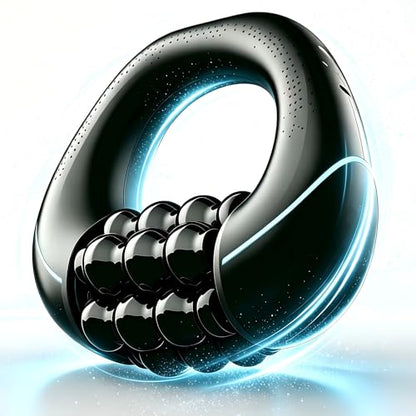 Electric Handheld Rolling Massager, 3 Speed Deep Tissue Percussive Massager with 6 Rotating Bars, Rechargeable Full Body Muscle Roller for Back Shoulder Leg Soreness Relief & Blood Circulation