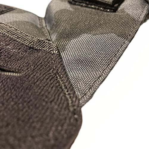 Northgym Adjustable Weighted Vest/Incl. 3D Weight Plates in 14lbs / 20lbs/ 30lbs/ 42.5lbs - Optimized Weight Distribution and with Curved Plates for Running, Functional Training and Working Out - style: Black Camo 42.5lbs