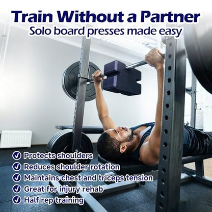 Adjustable Bench Press Block Press Boards 2-5 Board for Home Gym Workout Fitness Accessories to Increase Your Bench Press