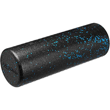 Amazon Basics High Density Foam Roller for Exercise and Recovery, 18 Inches, Blue Speckled