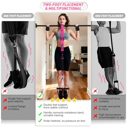 Upgraded Pull Up Assistance Bands for Women, Heavy Duty Resistance Bands with Handles, Exercise Band with Door Anchor, Workout Band Set for Pull Up Bar, Full Body Sculpting,Muscle Training, Home Gym