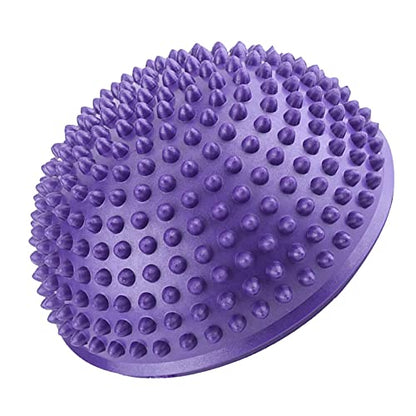 VGEBY Foot Massage Ball, Half Ball Balance Pods for Deep Tissue Muscle Therapy (Purple)