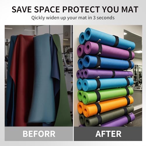 Yoga Mat Carrier Strap, Adjustable Thick Straps Sling for Carrying Large Mats, Stretching Band - color: 2pcs Slap Band Black