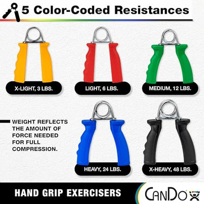 CanDo Hand Grip Exerciser Pair-Green, Medium - size: Pack of 1