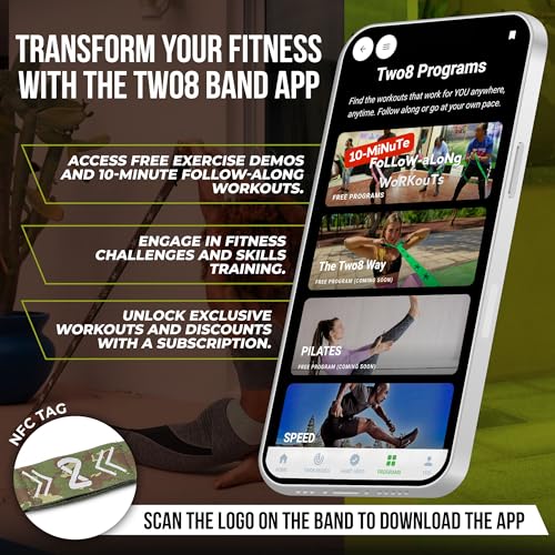 Two8 Bands Multi Loop Resistance Bands- Athletic Training, Sports Performance, Strength & Conditioning Equipment, Speed & Agility Training System - Strength Training for Legs, Knee, Hip, Arms, & Back